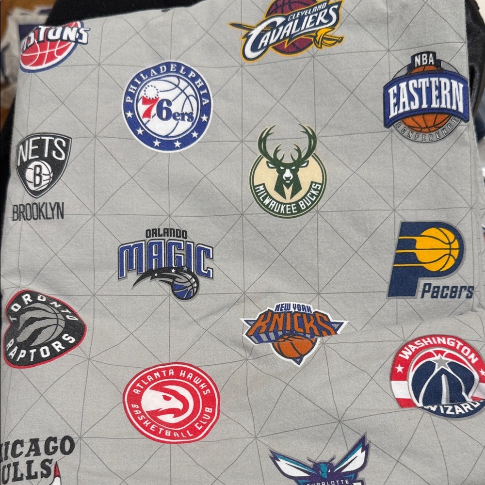 NBA Team Logo Gray flat sheet